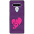 Purple Musical Notes LG Stylo 6 Clear Case