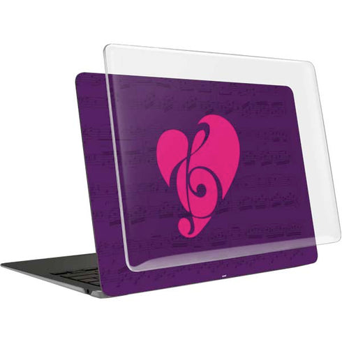 Purple Musical Notes MacBook Air 13in M1 (2021) Case plus Skin