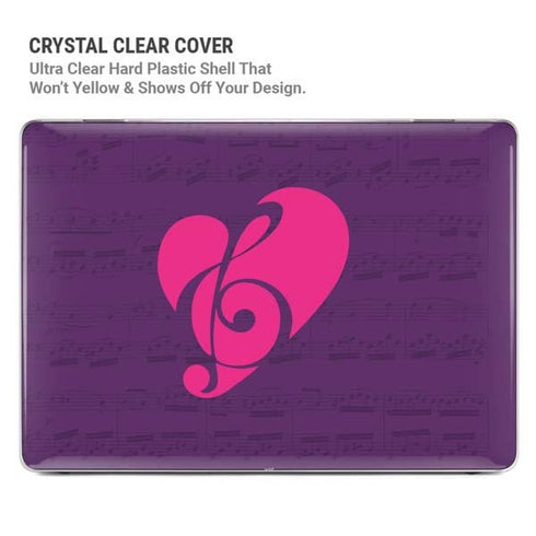 Purple Musical Notes MacBook Pro 13in (2020) Case plus Skin