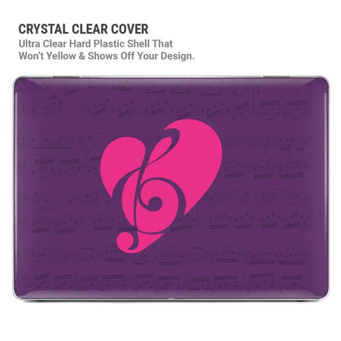 Purple Musical Notes MacBook Pro 15in (2016-19) Case plus Skin