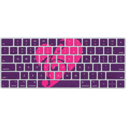 Purple Musical Notes Magic Keyboard Skin