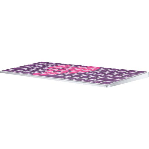 Purple Musical Notes Magic Keyboard Skin