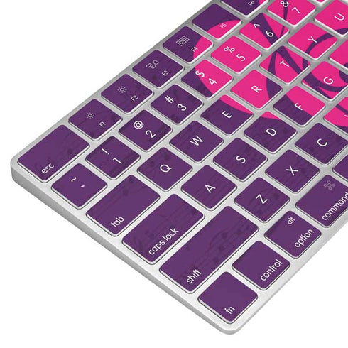 Purple Musical Notes Magic Keyboard Skin