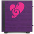 Purple Musical Notes NZXT H510 Compact ATX Mid-Tower Case Skin