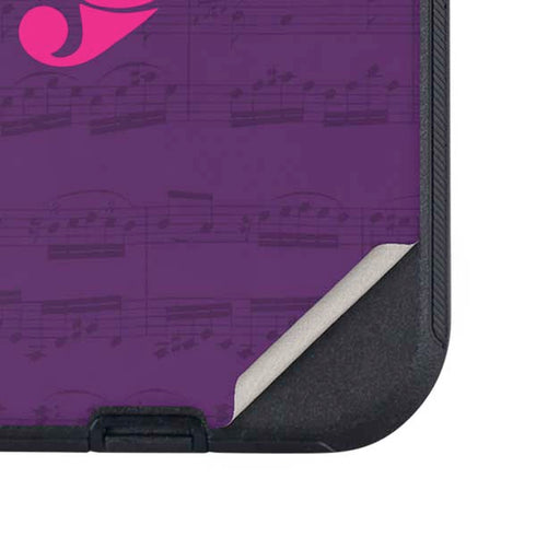 Purple Musical Notes Otterbox Defender iPhone Skin