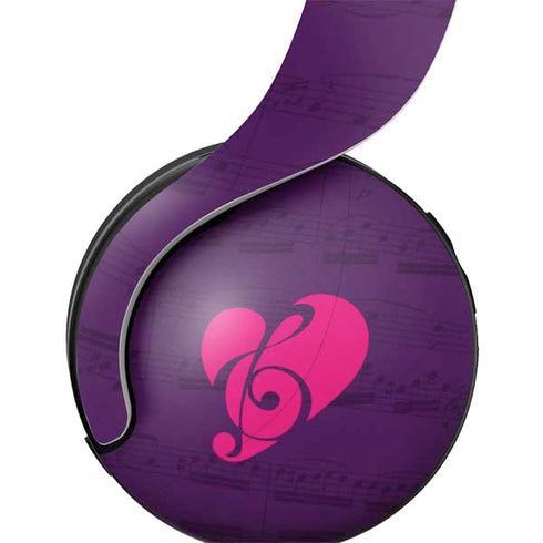 Purple Musical Notes PULSE 3D Wireless Headset for PS5 Skin