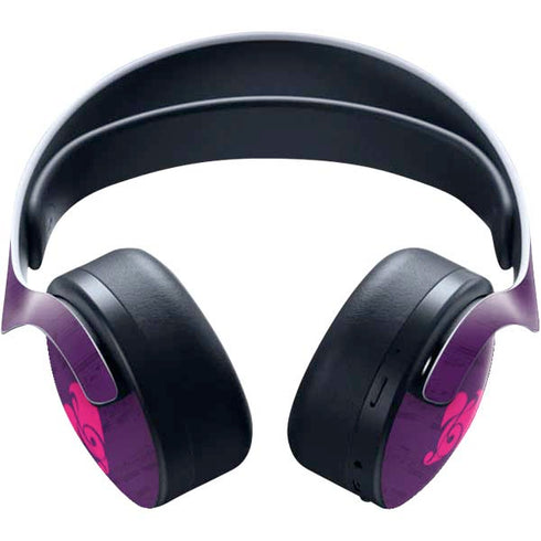 Purple Musical Notes PULSE 3D Wireless Headset for PS5 Skin
