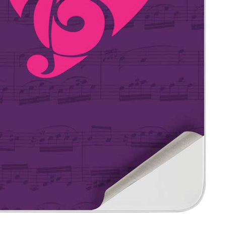 Purple Musical Notes Surface Duo Skin