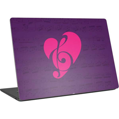 Purple Musical Notes Surface Laptop 4 15in Skin