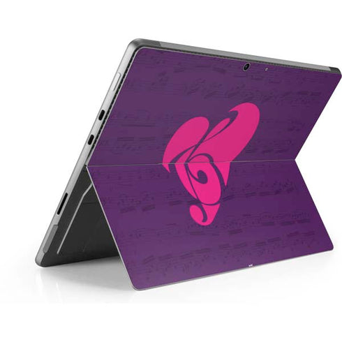 Purple Musical Notes Surface Pro 8 Skin