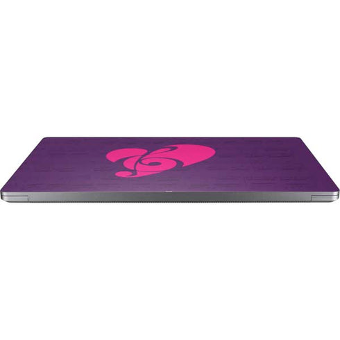 Purple Musical Notes Universal Laptop 11in (8.8 x 6.2in) Skin