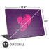 Purple Musical Notes Universal Laptop 17in (13.8 x 10in) Skin