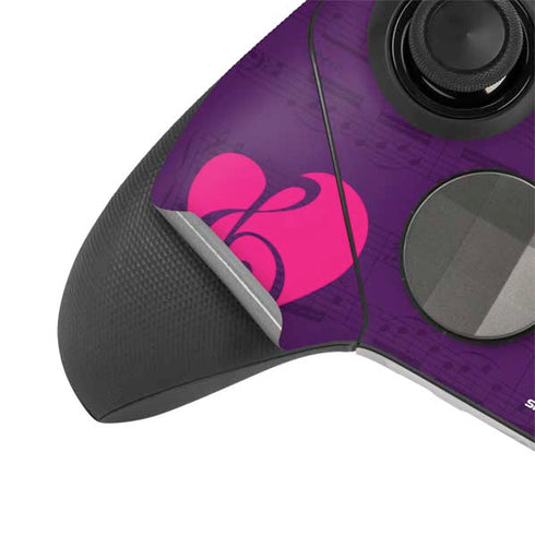 Purple Musical Notes Xbox Elite Wireless Controller Series 2 Skin