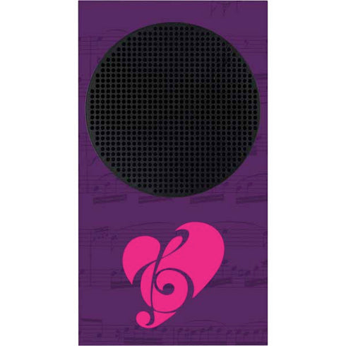 Purple Musical Notes Xbox Series S Bundle Skin