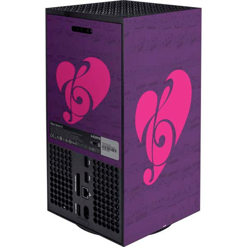 Purple Musical Notes Xbox Series X Bundle Skin
