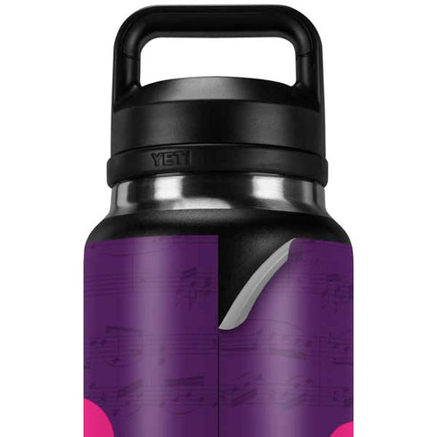 Purple Musical Notes YETI Rambler 36oz Bottle Skin