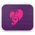 Purple Musical Notes YETI Roadie 24 Hard Cooler Skin