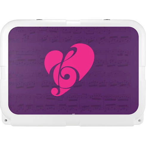 Purple Musical Notes YETI Tundra 35 Hard Cooler Skin
