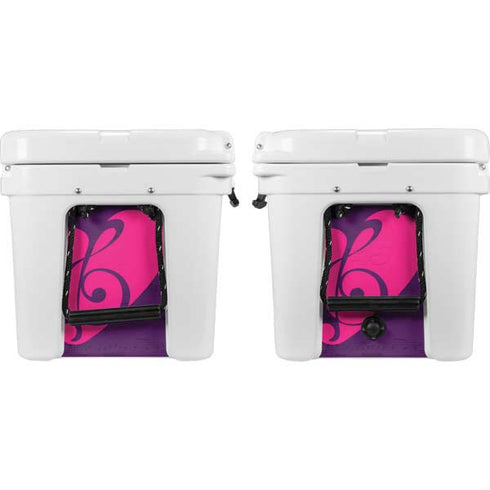 Purple Musical Notes YETI Tundra 35 Hard Cooler Skin