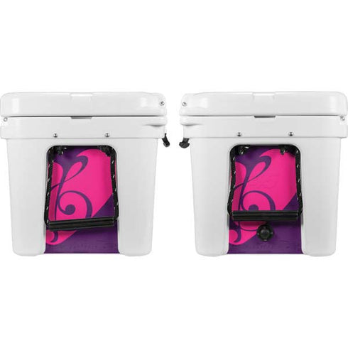 Purple Musical Notes YETI Tundra 45 Hard Cooler Skin