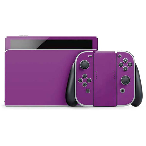 Purple Solid Nintendo Switch OLED (2021) Skin