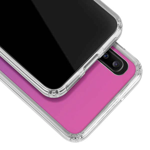 Purple Ombre Galaxy A30 Clear Case