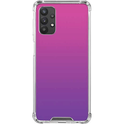 Purple Ombre Galaxy A32 5G Clear Case