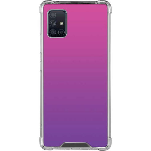 Purple Ombre Galaxy A51 5G Clear Case
