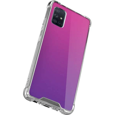 Purple Ombre Galaxy A51 5G Clear Case