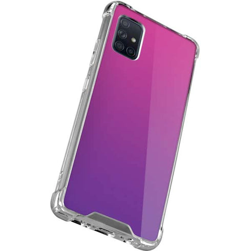 Purple Ombre Galaxy A71 5G Clear Case