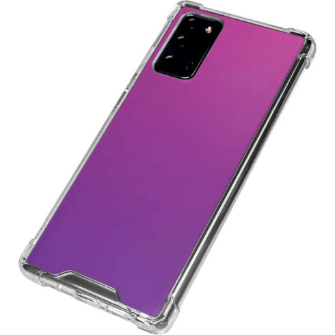Purple Ombre Galaxy Note20 5G Clear Case