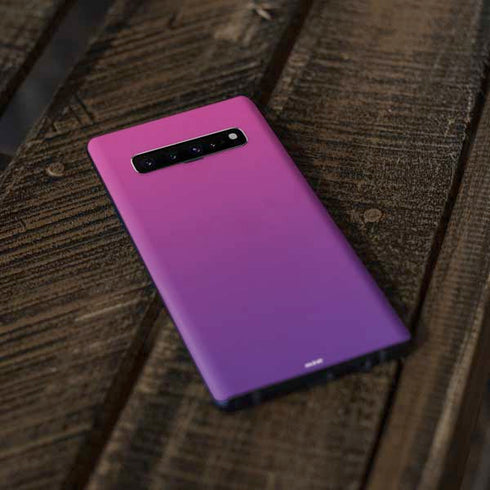 Purple Ombre Galaxy S10 Skin