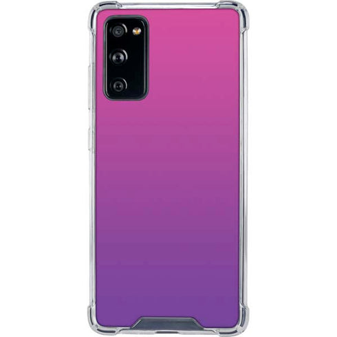 Purple Ombre Galaxy S20 FE Clear Case