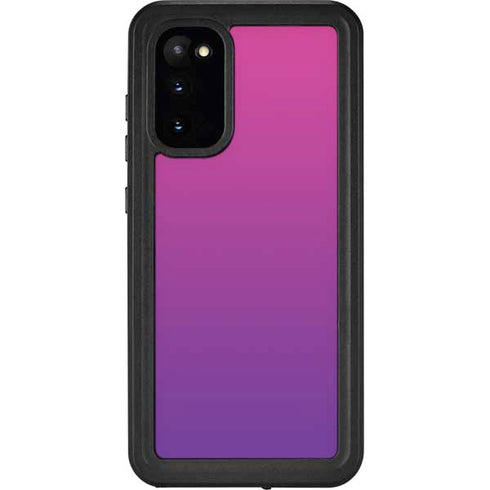 Purple Ombre Galaxy S20 Waterproof Case