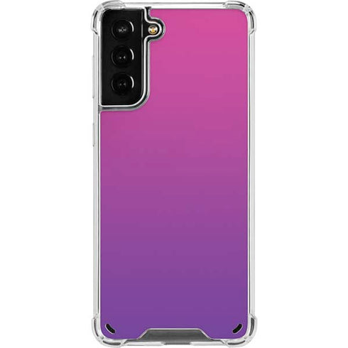 Purple Ombre Galaxy S21 Plus 5G Clear Case
