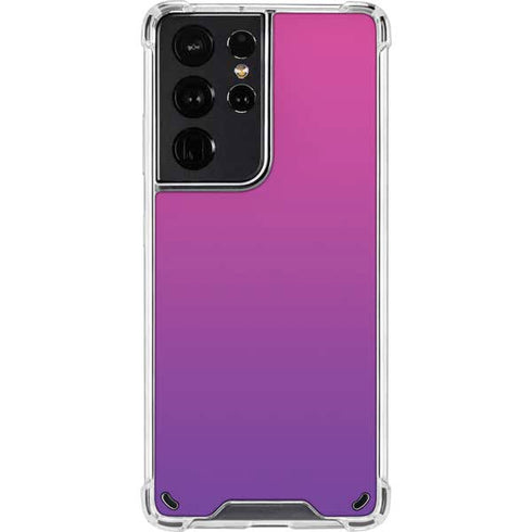 Purple Ombre Galaxy S21 Ultra 5G Clear Case