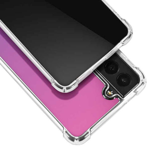 Purple Ombre Galaxy S22 Clear Case