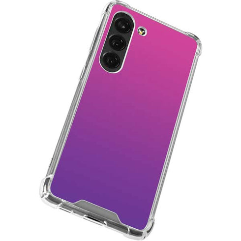 Purple Ombre Galaxy S23 Clear Case
