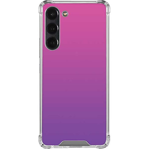 Purple Ombre Galaxy S23 Plus Clear Case