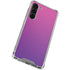 Purple Ombre Galaxy S23 Plus Clear Case