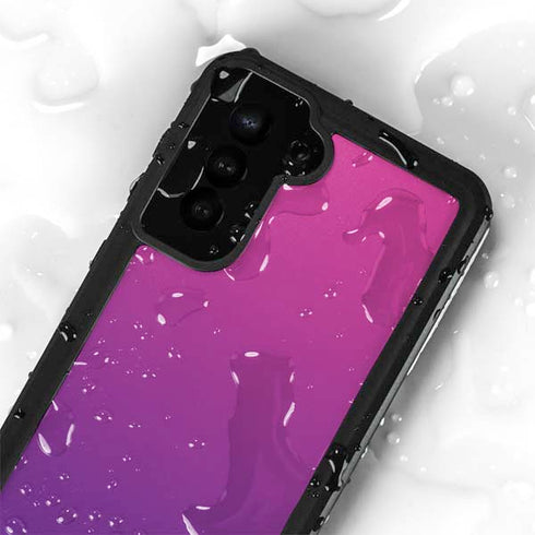 Purple Ombre Galaxy S23 Plus Waterproof Case