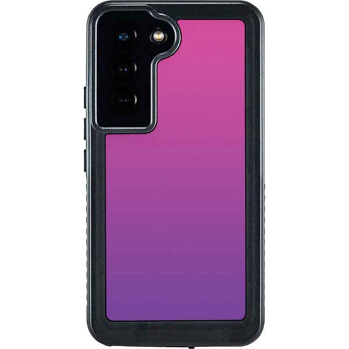 Purple Ombre Galaxy S23 Waterproof Case