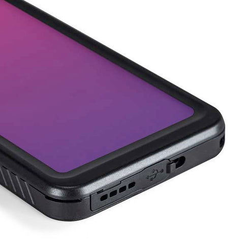 Purple Ombre Galaxy S23 Waterproof Case