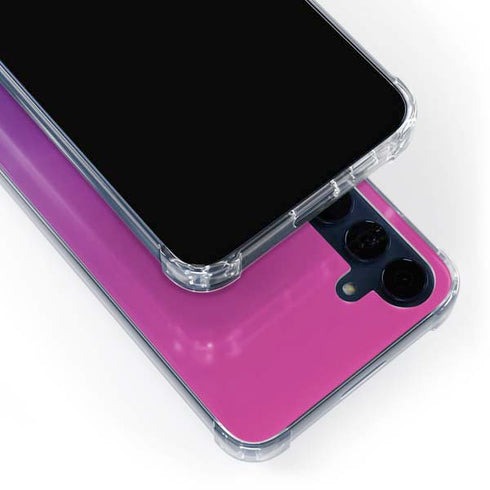Purple Ombre Galaxy S24 Clear Case