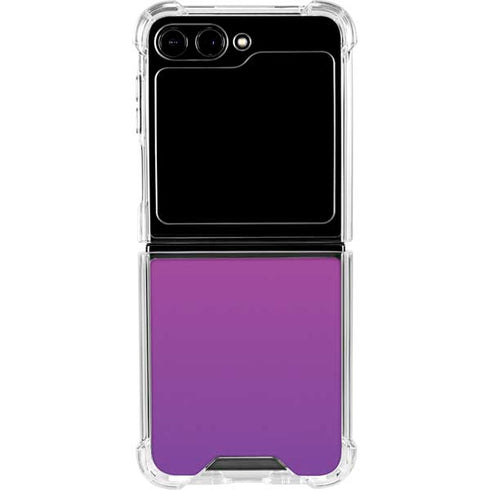 Purple Ombre Galaxy Z Flip5 5G Clear Case
