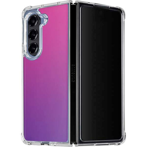 Purple Ombre Galaxy Z Fold5 5G Clear Case