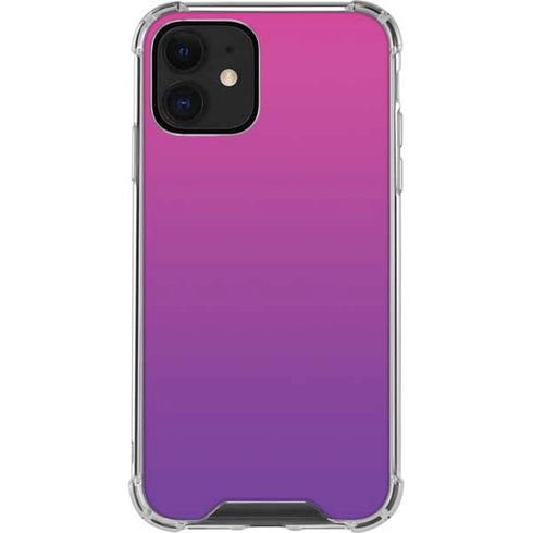 Purple Ombre iPhone 12 Mini Clear Case