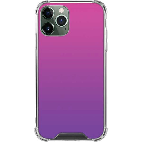 Purple Ombre iPhone 12 Pro Clear Case