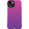 Purple Ombre iPhone 14 Plus Impact Case