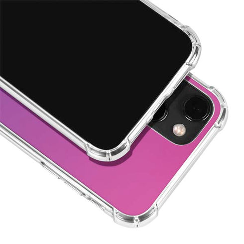 Purple Ombre iPhone 14 Plus Clear Case